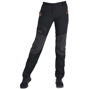 Postropaky Women Waterproof Outdoor Pants Snow Ski Hiking Black Size 8 Regular